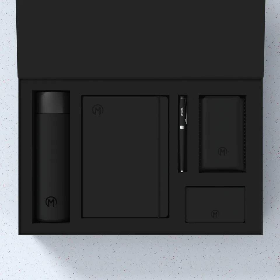 McLarty Automotive Group gift set laid out in its presentation box