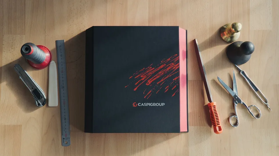 A finished presentation box