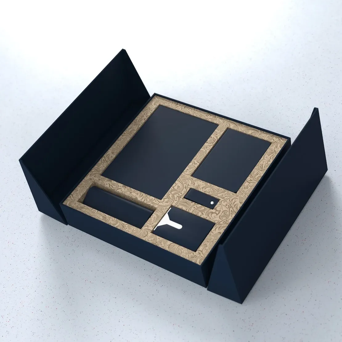 3D render of a gift box set
